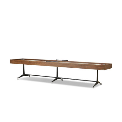 Four Hands District Eight Large Shuffleboard Table - Smoked Oak