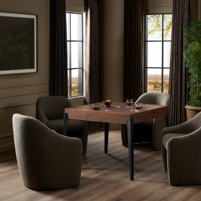 Four Hands District Eight Mahjong Table - Smoked Oak