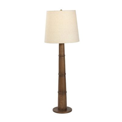 Four Hands Nerissa Floor Lamp - Warm Brown Oak