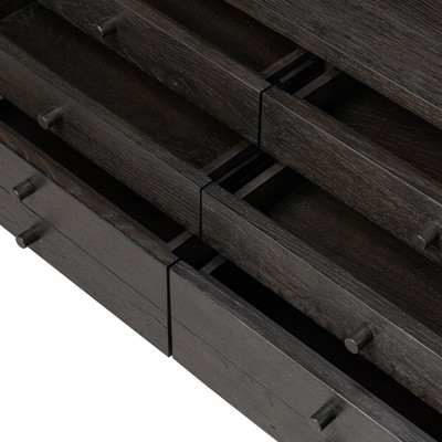 Four Hands Bergstrom Media Console - Smoked Black Veneer