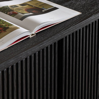 Four Hands Delphi Media Console - Cerused Black Oak