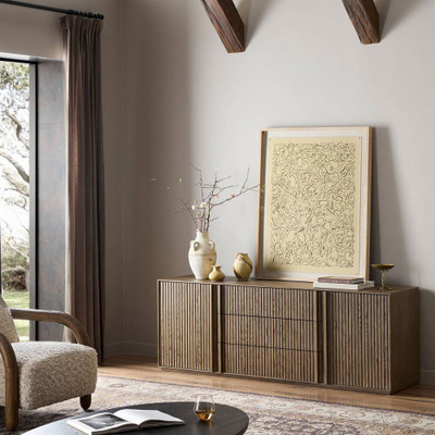 Four Hands Leo Media Console - Rustic Grey