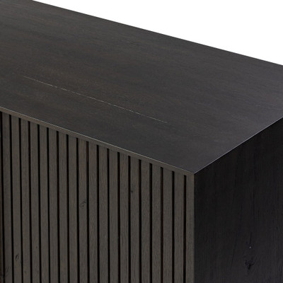Four Hands Leo Media Console - Smoked Black