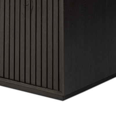 Four Hands Leo Media Console - Smoked Black