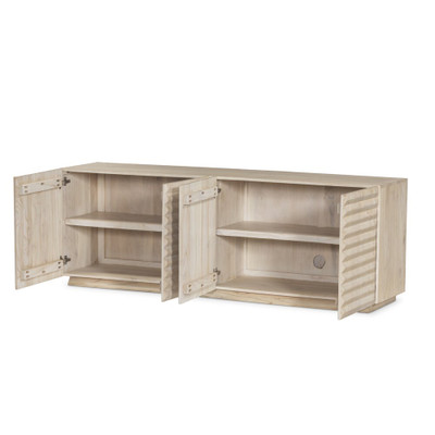 Four Hands Tussac Media Console - Natural White Neem