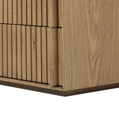 Four Hands Leo Nightstand - Rustic Light Natural Oak