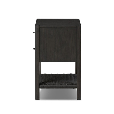 Four Hands Zuma Nightstand - Smoked Black Ash