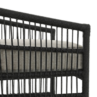 Four Hands Montecito Outdoor Chair - Faux Black Hyacinth