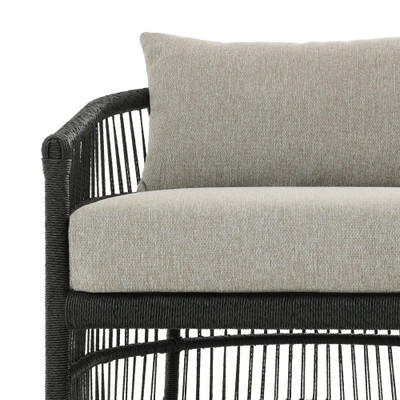 Four Hands Montecito Outdoor Chair - Faux Black Hyacinth