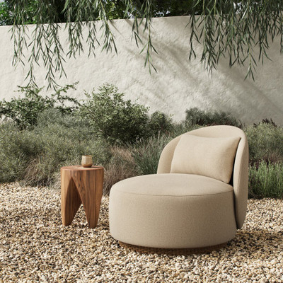 Four Hands Quaid Outdoor Upholstered Swivel Chair