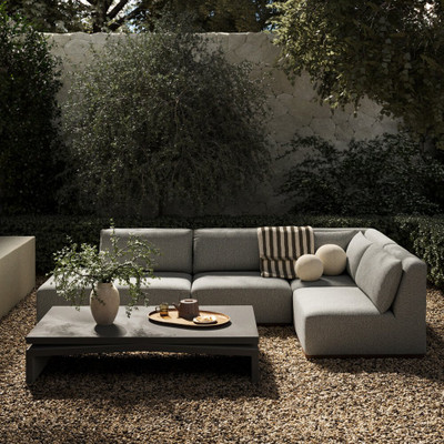 Four Hands Adler Outdoor 4 Piece Sectional - Right Bumper Chaise