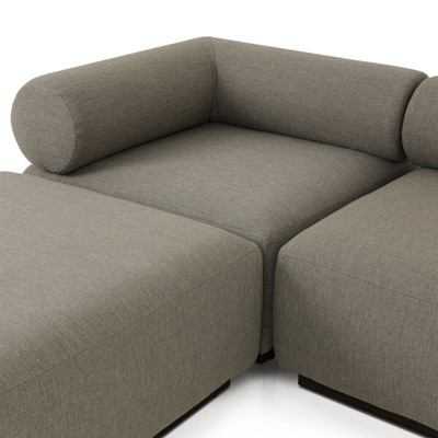 Four Hands Lenox Outdoor 4-Piece Sectional - Alessi Fawn