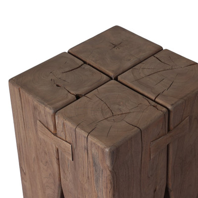 Four Hands Oshan Outdoor End Table - Stained Toasted Brown - Fsc