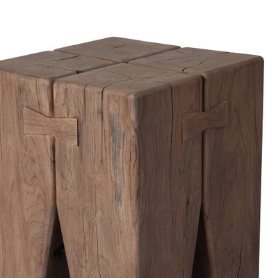 Four Hands Oshan Outdoor End Table - Stained Toasted Brown - Fsc