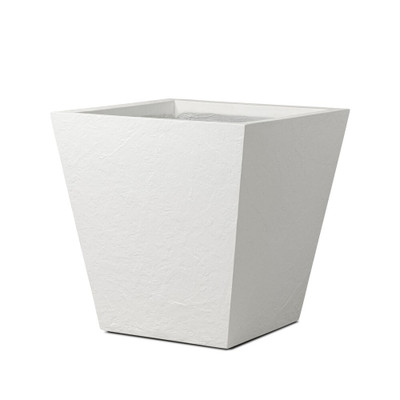 Four Hands Koto Planter - Large - Textured White Concrete