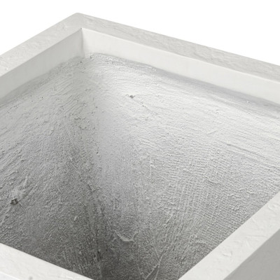 Four Hands Koto Planter - Large - Textured White Concrete (Closeout)