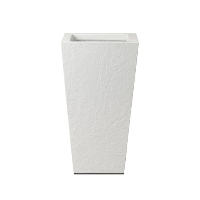 Four Hands Koto Planter - Tall - Textured White Concrete