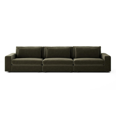 Four Hands Bloor 3-Piece Sectional - Sofa - Surrey Olive