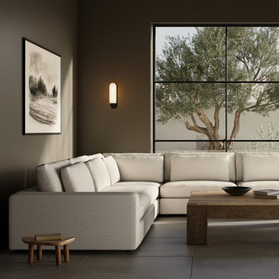 Four Hands Bloor 5-Piece Sectional - Crypton Nomad Snow