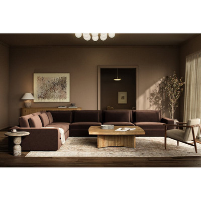 Four Hands Bloor 6-Piece Sectional - Surrey Cocoa