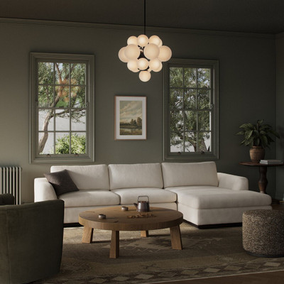 Four Hands Colt 2-Piece Sectional - Right Chaise - Crypton Nomad Marshmallow