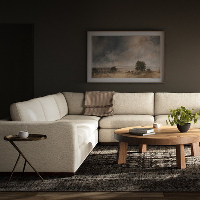 Four Hands Colt 3-Piece Sectional - Crypton Nomad Snow