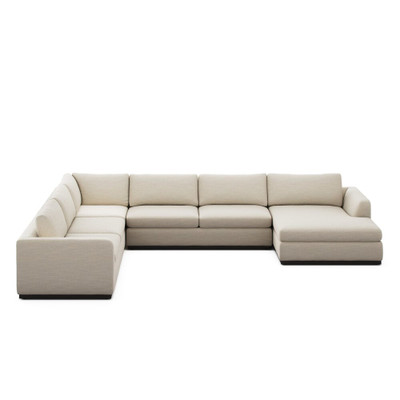 Four Hands Colt 4-Piece Sectional - Right Chaise - Savoy Parchment