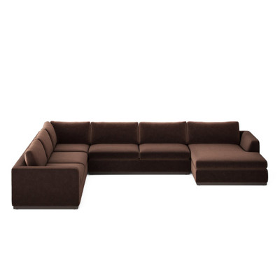 Four Hands Colt 4-Piece Sectional - Right Chaise - Surrey Cocoa