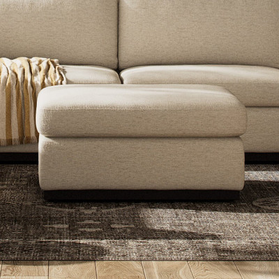 Four Hands Colt Sectional Ottoman - Crypton Nomad Snow