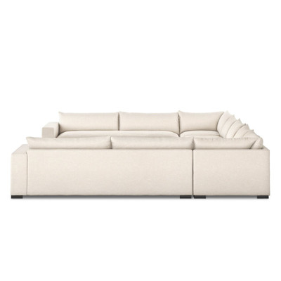 Four Hands Grant 5 Piece Sectional With Arms - 174" - Ashby Oatmeal