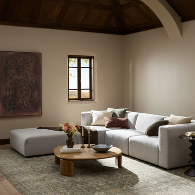 Four Hands Lawndale 3 Piece Sectional - Left Chaise + Ottoman