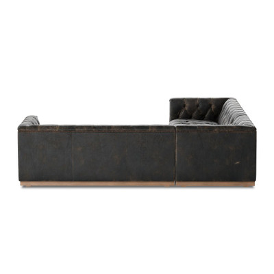 Four Hands Maxx 3-Piece Sectional - Destroyed Black