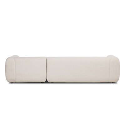 Four Hands Nara 2-Piece Sectional - Right Chaise - Crypton Nomad Snow