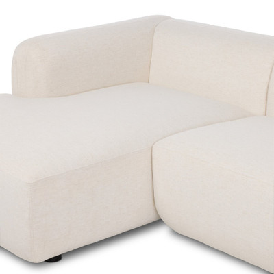Four Hands Nara 2-Piece Sectional - Left Chaise - Crypton Nomad Snow