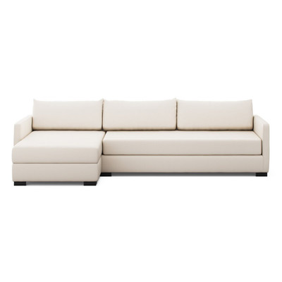 Four Hands Wickham 2-Piece Sectional - Left Storage Chaise - Crypton Nomad Marshmallow