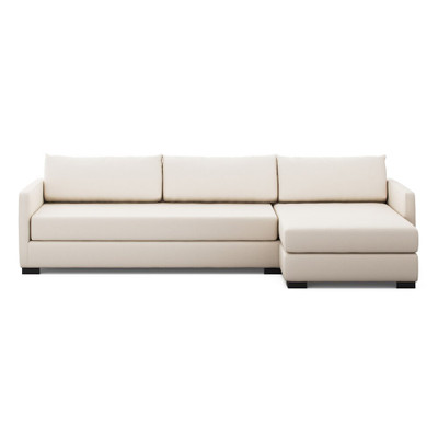 Four Hands Wickham 2-Piece Sleeper Sectional - Right Chaise - Crypton Nomad Marshmallow