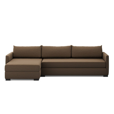 Four Hands Wickham 2-Piece Sleeper Sectional - Left Storage Chaise - Crypton Nomad Mushroom