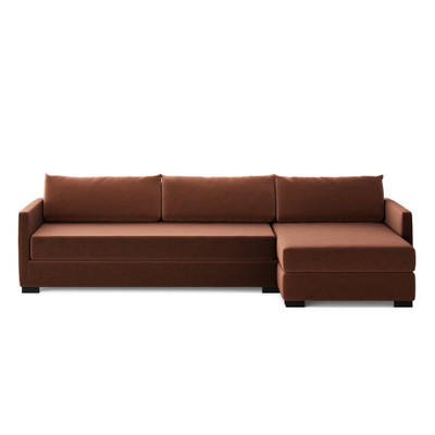 Four Hands Wickham 2-Piece Sleeper Sectional - Right Chaise - Surrey Auburn