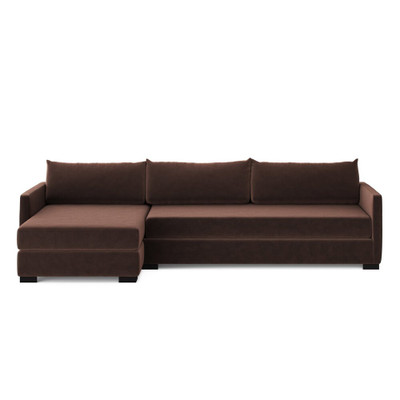 Four Hands Wickham 2-Piece Sleeper Sectional - Left Chaise - Surrey Cocoa