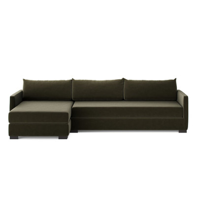 Four Hands Wickham 2-Piece Sleeper Sectional - Left Chaise - Surrey Olive