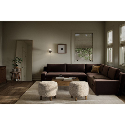 Four Hands Yelena 3-Piece Sectional - Surrey Cocoa
