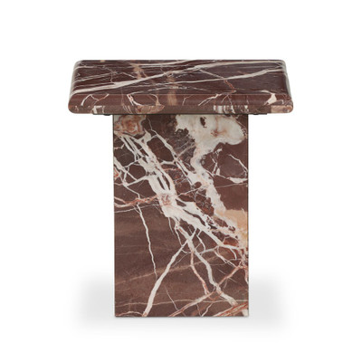 Four Hands Arum End Table - Merlot Marble