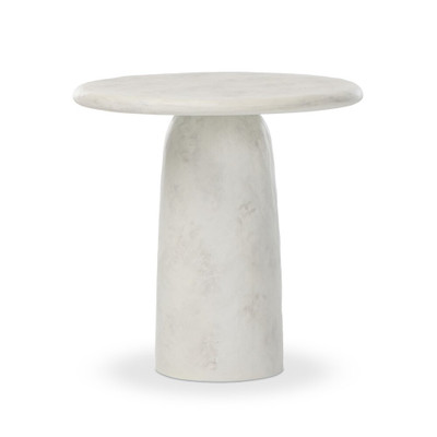 Four Hands Janice End Table - Textured Lunar Concrete