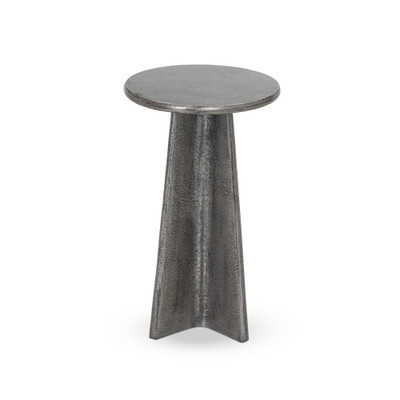 Four Hands Remo End Table - Raw Antique Nickel