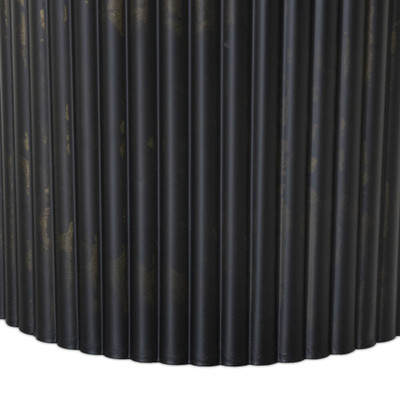 Four Hands Ruben End Table - Moss Cast Glass