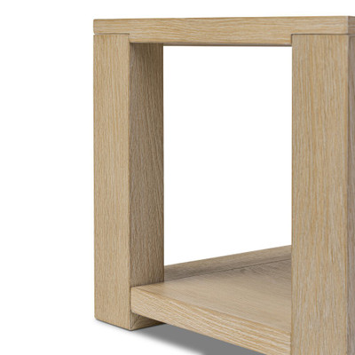 Four Hands Thomas End Table - Bleached Oak Veneer