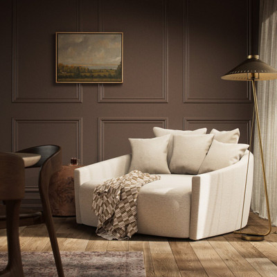 Four Hands Chloe Media Lounger - Crypton Nomad Snow