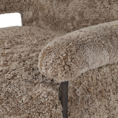 Four Hands Gabriette Chair - Taupe Shearling