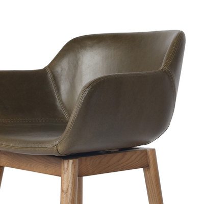 Four Hands Hannah Swivel Bar Stool - Dulane Moss