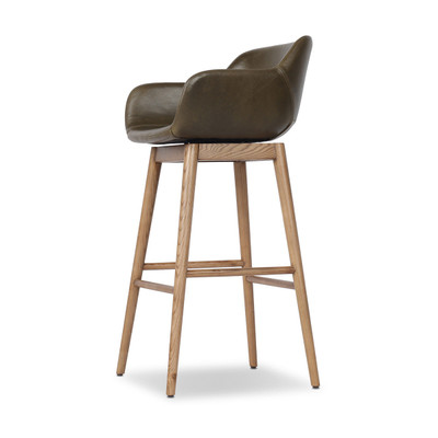 Four Hands Hannah Swivel Bar Stool - Dulane Moss